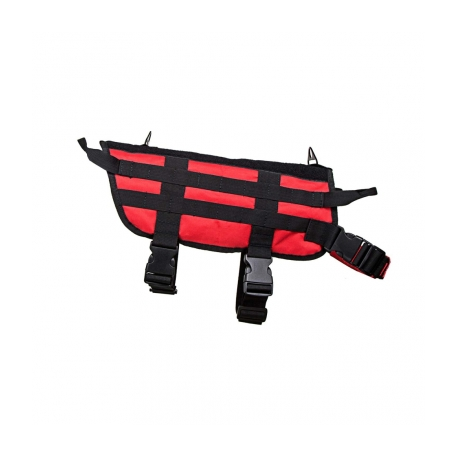 K9 TACTICAL VEST/RED WITH BLACK TRIM/MEDIUM