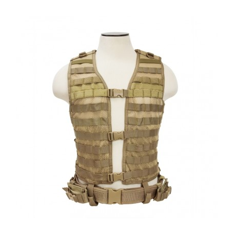 PALS/ MOLLE Vest [MED-2XL] - Tan