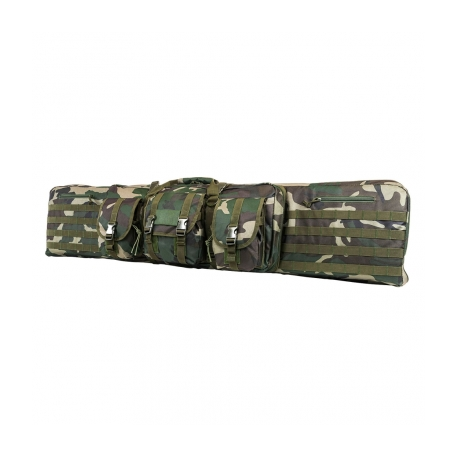 DOUBLE CARBINE CASE 55"/WOODLAND CAMO