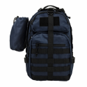 Sling Backpack - Blue with Black Trim