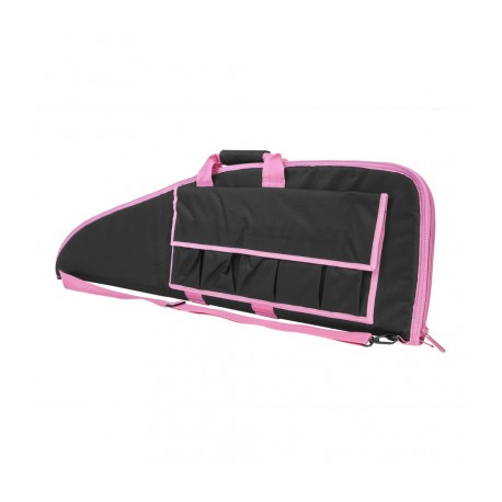 Rifle Case - 13"H X 36"L - Black w/Pink Trim