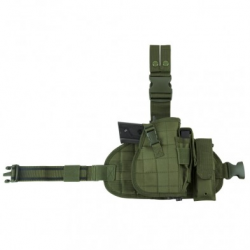 2956 Drop Leg MOLLE Panel/Holster/MagPch-GRN