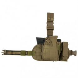 2956 Drop Leg MOLLE Panel/Holster/MagPch-Tan