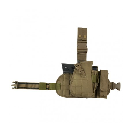 2956 Drop Leg MOLLE Panel/Holster/MagPch-Tan