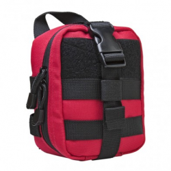 Small Molle EMT Pouch - Red w/Black Trim