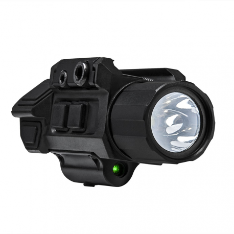 GEN3 Pistol Flashlight w/Strobe & Green Laser