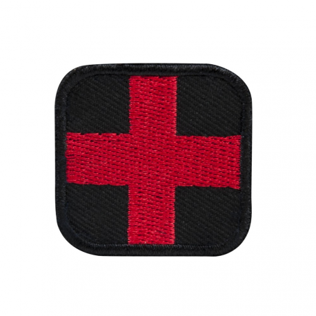 First Aid Patch 1.5" - Red/Black