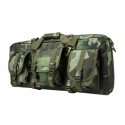 DELUXE AR & AK PISTOL, SUBGUN GUN CASE WITH 3 ACCESSORY POCKETS (28"L X 13"H)/ WOODLAND CAMO