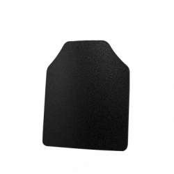 UHMWPE CURVED SHOOTERS CUT 10"X12" LEVEL IIIA HARD BALLISTIC PLATE/ PISTOL CALIBER PROTECTION