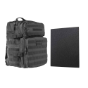 ASSAULT BACKPACK WITH 11"x14" LEVEL IIIA HARD BALLISTIC PLATE/ URBAN GRAY