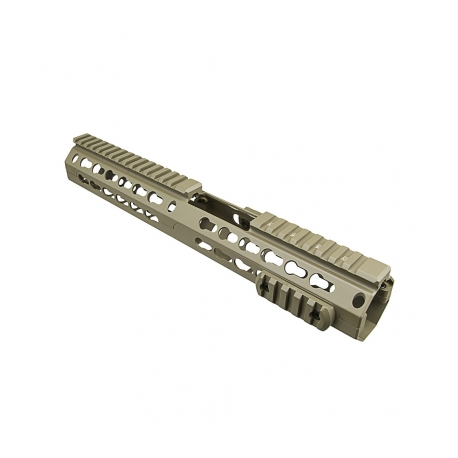 Ar15 KeyMod® Drop In Handguard - 13"L Carbine Extended Handguard Length - Tan