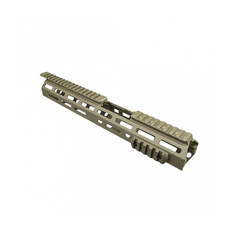 Ar15 M-Lok® Drop In Handguard - 13.5"L Carbine Extended Handguard Length - Tan