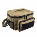 Small Insulated Cooler Lunch Bag With Molle/Pal Webbing - Tan