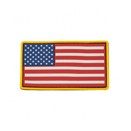 USA Flag Patch PVC - Red White & Blue