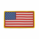 USA Flag Patch PVC - Red White & Blue