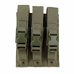 HICAP PISTOL TRIPLE MAGAZINE POUCH/ GREEN