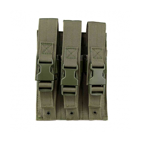 HICAP PISTOL TRIPLE MAGAZINE POUCH/ GREEN