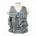 Tactical Vest [MED-2XL] - Digital Camo