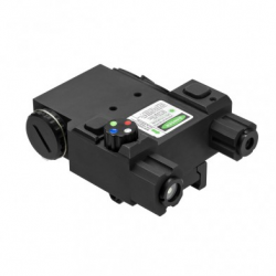 Green Laser & 4 Color NAV LED w/QR Mount/BLK