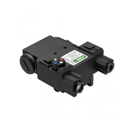 Green Laser & 4 Color NAV LED w/QR Mount/BLK