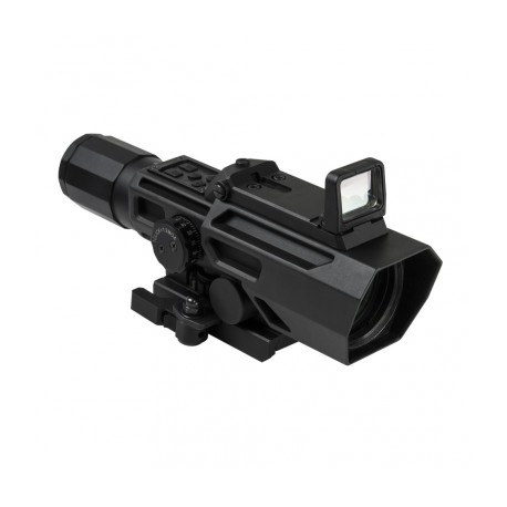 ADO 3-9X42 Scope w/Flip Up Red Dot Optic-Blk