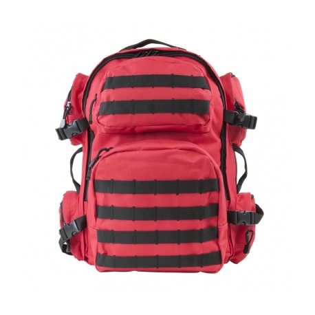 Tactical Backpack - Red with Black Trim