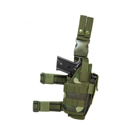 2955 Drop Leg Tactical Holster - Woodland Cam