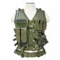 Tactical Vest [MED-2XL] - Woodland Camo