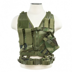 Tactical Vest [XSM-SM] - Woodland Camo