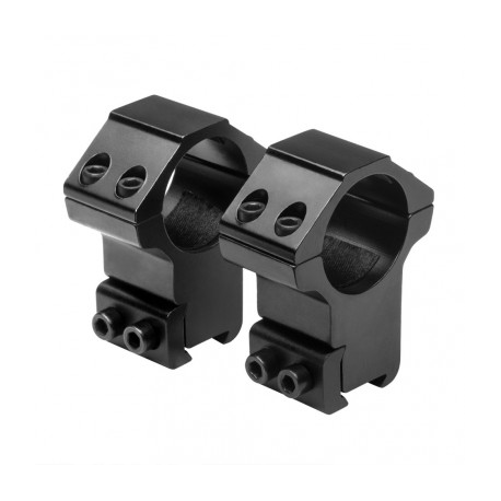 1" X 1.4"H 3/8" Dovetail Rings - Black