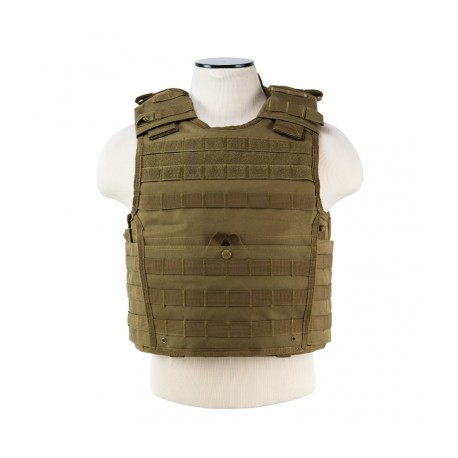 Expert Plate Carrier Vest [MED-2XL] - Tan