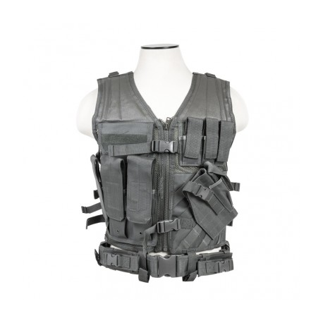 Tactical Vest [MED-2XL] - Urban Gray - SouthernQuartermaster.com