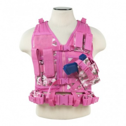 Tactical Vest [XSM-SM] - Pink Camo