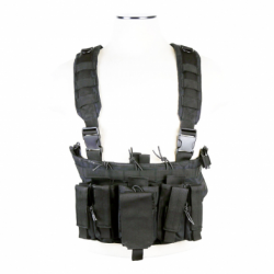 AR & PISTOL MAGS CHEST RIG - BLACK