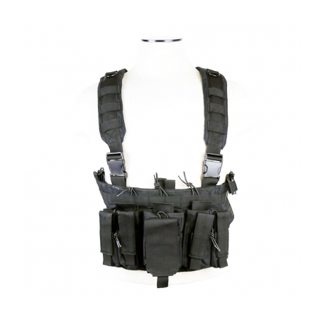 AR & PISTOL MAGS CHEST RIG - BLACK