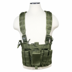 AR & PISTOL MAGS CHEST RIG - GREEN