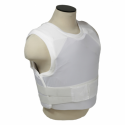 White Concealed Carrier Vest with two Level IIIA Ballistic panels