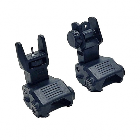 PICATINNY HIGH PROFILE FRONT AND REAR SIGHT SET/ BLACK