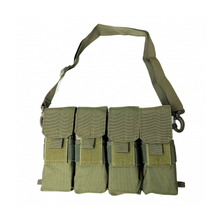 8 each AR15 Mag Carrier and Pouch - Green