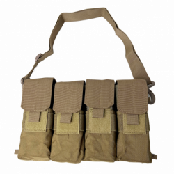 8 each AR15 Mag Carrier and Pouch - Tan