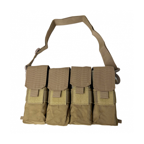 8 each AR15 Mag Carrier and Pouch - Tan