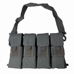 8 each AR15 Mag Carrier and Pouch - Urban Gray