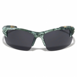 Camouflage Semi Rimless Temple Cutout Sport Sunglasses Sold by Assorted Dozen