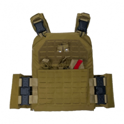 QUICK RELEASE LASER CUT PLATE CARRIER 10x12/TAN