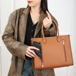 PURSE/PU/BROWN