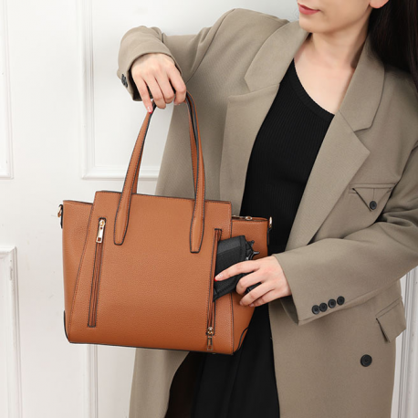 PURSE/PU/BROWN