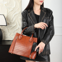 PURSE/PU/BROWN